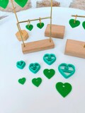 R062 Heart-shaped cookie cutter | Polymer cookie cutters | Clay cutter | Fimo clay cookie cutter | Clay cutter | Earring mold product logo