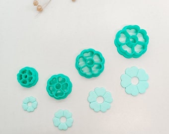R023 Flower cookie cutter l Polymer clay cookie cutter l Clay cutter l Fimo clay cookie cutter l Clay cutter l Earring mold