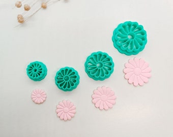 R003 Emporte-pièce fleur l Emporte-pièce pâte polymère l Clay cutter l Emporte-pièce pâte fimo l Coupeur d'argile l Moule boucle oreilles