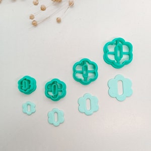 R029 Kakform till blommor | Kakform till polymerlera | Lerform | Kakform till fimolera | Lerform | Örhängesform