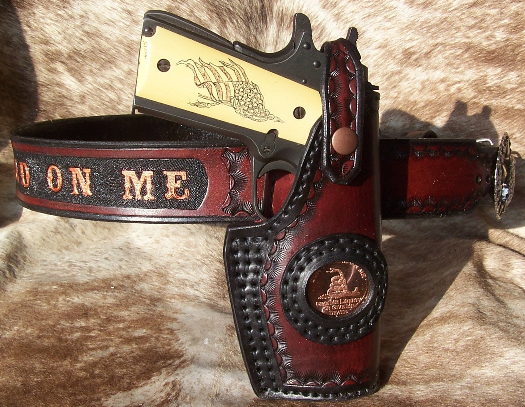 時計 SHIELD QDLB Quick draw leather belt Quick Draw OWB Belt Clip