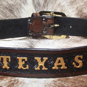 Texas Leather Belt