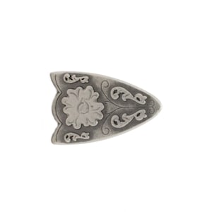 Dual Cactus Belt Buckle Tip Antique Nickel Plate 3/4&quot; 3426-21