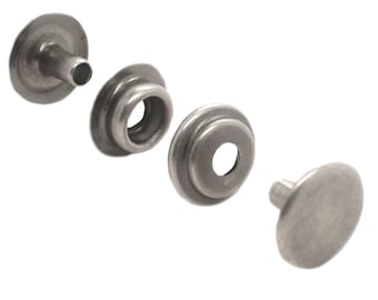 Line 24 Antique Nickel Plated Snap 10 Pack 1263-16