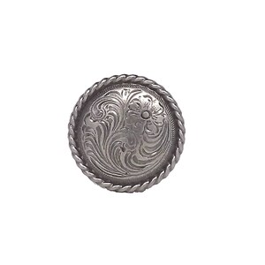 Rose Flower 1-1/4&quot; Antique Nickel Screwback Concho 1786an Stecksstore