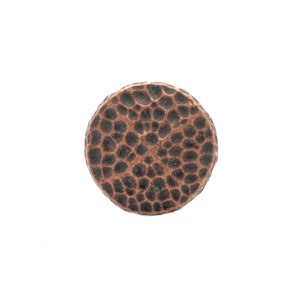 Hammered 4 Point Concho Antique Copper Pewter 3/4&quot; 7430-10