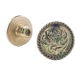 Chicago Screw Concho Antique Silver 1/4" 100 Pack 3305-12