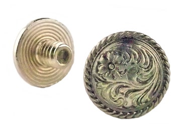 Chicago Screw Concho Antique Silver 1/4" 100 Pack 3305-12