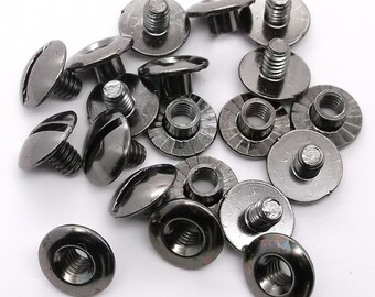 Screw Post Open Back 1/8" (0.3 cm) Black 10/pk 1296-04