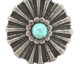 F43 Lot 10PCS Vintage Floral Studs Set Biker Style Leather Handcraft Conchos SET F43 Lot 10PCS Vintage Floral Studs Set Biker Style Leather Handcraft Conchos SET