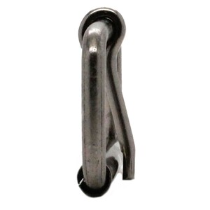 Single Prong Steel Roller Buckle Antique Nickel Plate 1-1/2 1418-21 image 2