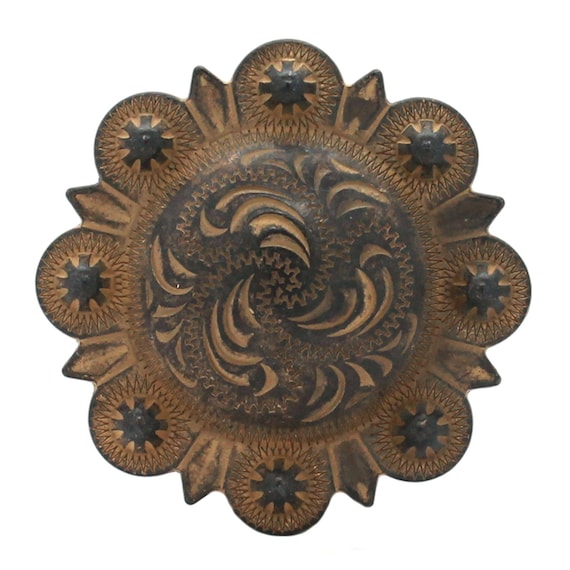 Berry Concho Silver with Rose Gold Screw Back 1-1//2/" 7860-NG
