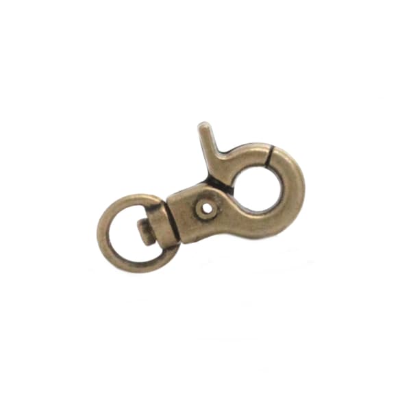 Petite Hook Swivel Trigger Snap Antique Brass 15270-09