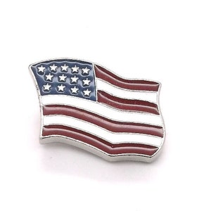 American Flag Screw Back Concho 7/8&quot; Epoxy 1840-00 by Stecksstore