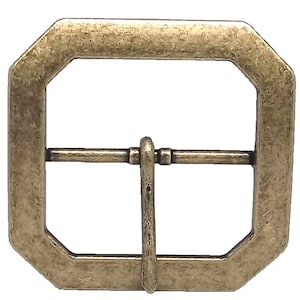 Reenactment Belt Buckle Antique Brass 2&quot; 1588-09