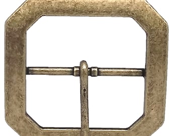 Reenactment Belt Buckle Antique Brass 2&quot; 1588-09
