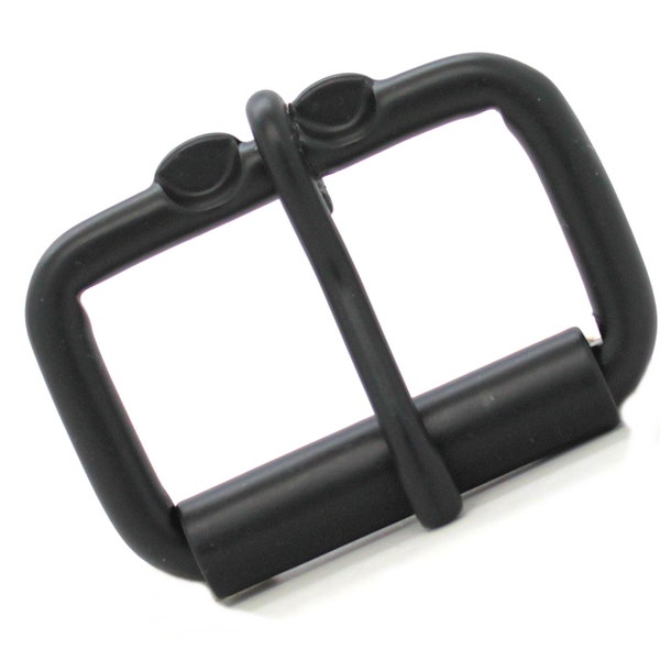 Single Prong Roller Buckle Black 1-3/4" 1416-13