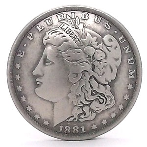 Morgan Head Screw Back Replica Coin Concho 7097-06 1.5&quot;