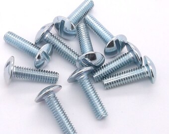 Concho Screws 5/8" (1.6 cm) Nickel Plate 10 Pack 1295-01 #8