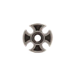 Maltese Cross Bezel Concho Antique Nickel 3/4&quot; 7785-012