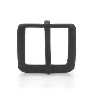 Flat Square end Bar Buckle Black 1-1/4&quot; 20057-13
