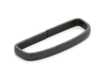 Black Solid Brass Strap Loop 1.5" 1935-13