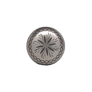 Sunburst 3/4&quot; x 1/4&quot; Antique Nickel Plated Screwback Concho 2996AN by Stecksstore