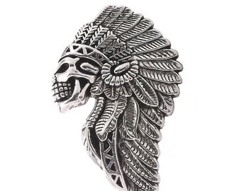 Skull Head Concho Screwback 1" (2.5 cm) Tall by Stecksstore 3367-21