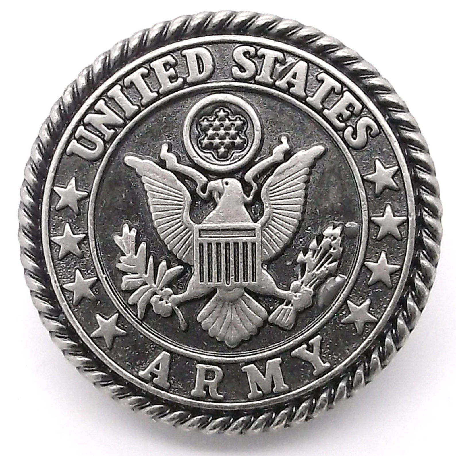 thumbnail image 2 of Marines Corp Logo Antique Nickel Snap Set Concho 1\" 1265-36 2 of 13