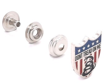 Don't Tread On Me Decorative Snap Set Concho 1" x 7/8" 1265-10