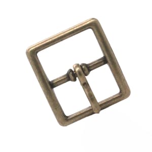 Square Strap Buckle 3/4&quot; Antique Brass 20002-09
