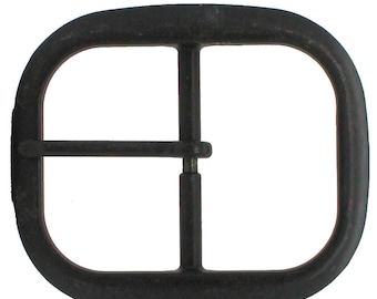 Black Center Bar Belt Buckle 1-1/2&quot; 1566-13