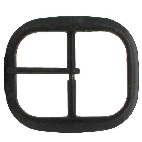 Black Center Bar Belt Buckle 1-1/2" 1566-13