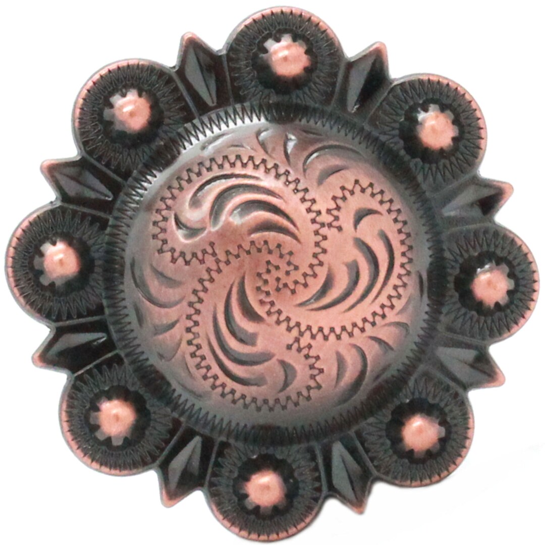 Berry Concho 2 Inch Silver Screw Back - Stecksstore Leather Craft Accessory 7864-02