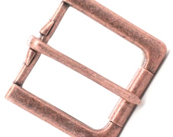 Rugged Roller Belt Buckle Antique Copper 1-1/2" 2020-10