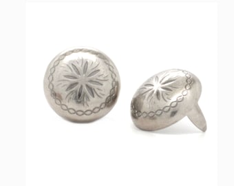 Sunburst Nail Head Antique Nickel 1/2" Dia. Spots 100 pk NH20345-21 Made in USA
