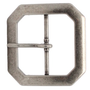 Reenactment Belt Buckle Antique Nickel 2&quot; 1588-21