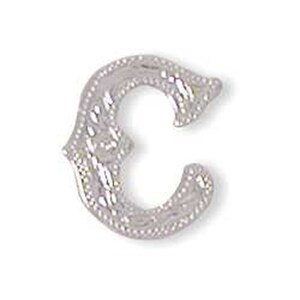 Alphabet Letter C Shiny Silver Screw Back Concho 1339-03
