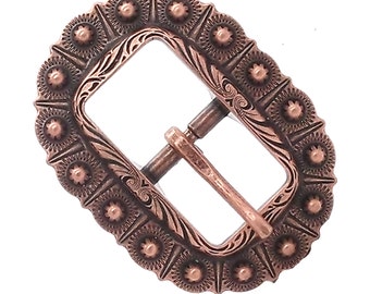 Engraved Bridle Buckle Copper 5/8" 7850-10