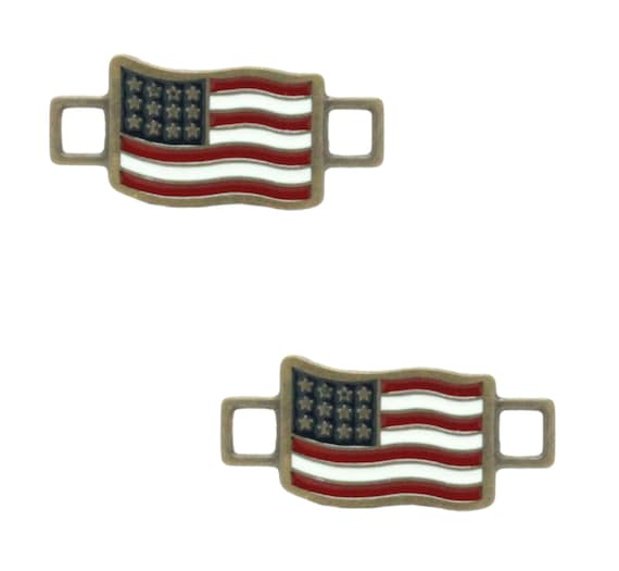 Shoe and Boot Lace Metal Keeper Flag 2 Each SL 3212 09 Etsy Canada