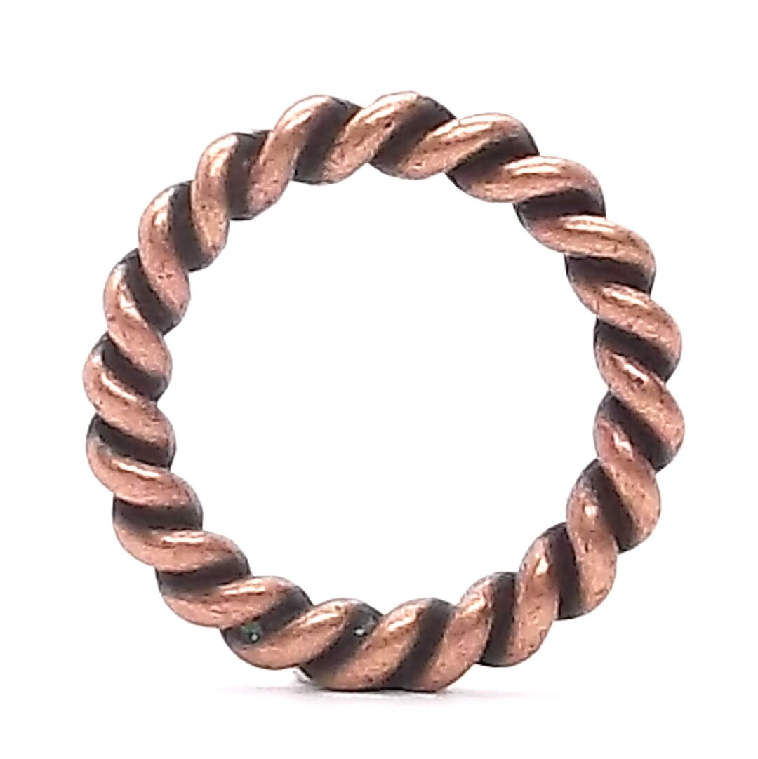 Rope Border Antique Copper Ring 1" (2.5 Cm) 1176-10 - Etsy