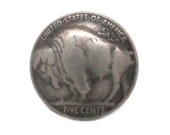 Buffalo Nickel Head Screw Back Concho 7/8" (2.2 cm) in diameter 7093-22