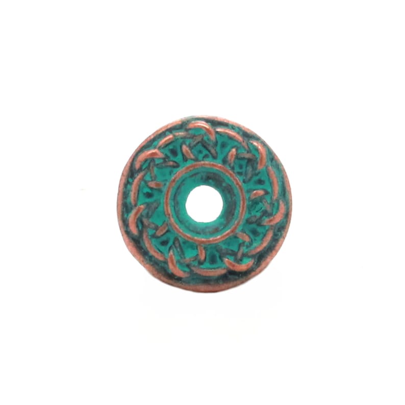 Fleur de Lis Concho Copper Patina 1-5//8/" 7162-90