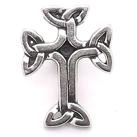 Celtic 3D Cross Snap Set Concho Black Epoxy 1