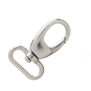 Short Swivel Spring Snap Leash Clip Nickel Plate 3/4&quot; 1172-02