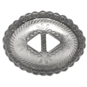 Thunderbird Slotted Steel Concho Antique Nickel 2-1/4&quot; 10 Pack 7542-21