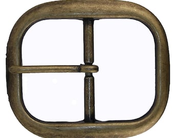 Belt Buckle Center Bar Antique Brass 1-1/4&quot; (3.2 cm) 1565-24