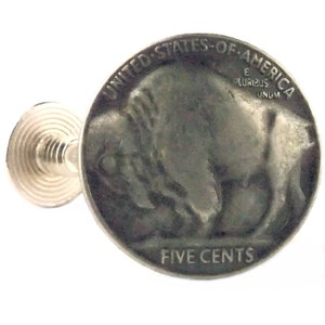 Buffalo Nickel Head Screw Back Concho 7/8&quot; (2.2 cm) in diameter 7093-22