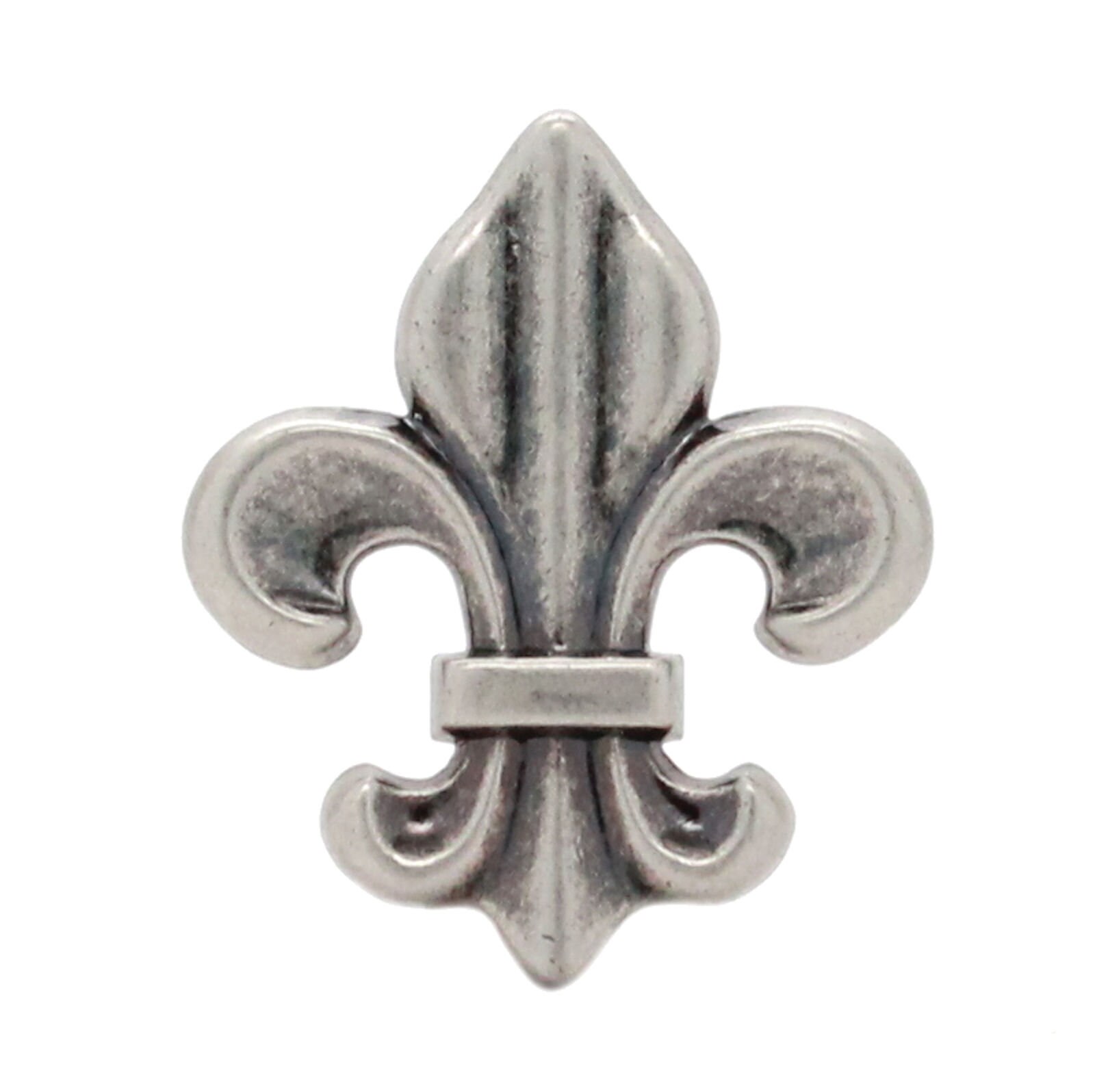 Fleur de Lis Screw Back Concho Antique Nickel 1-3/16" 7163-21