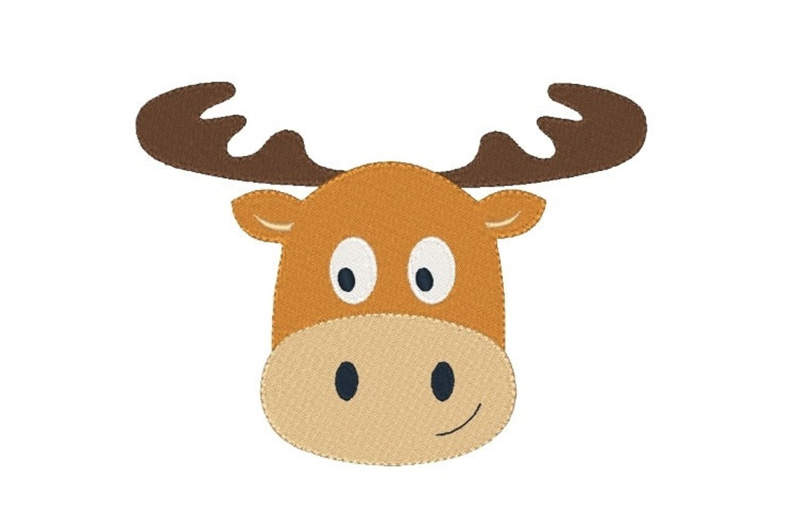 Moose machine embroidery designs set animal embroidery designs  etsy